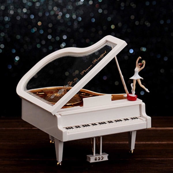 Dansende Pianomusikkboks, Ballerina Musikk Automatisk Mekanisk Piano B
