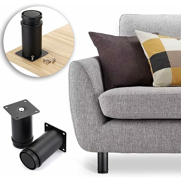 4 kpl 10 cm säädettävät korvaavat huonekalujalat - Raskaaseen käyttöön