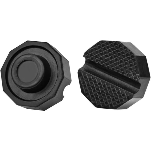2 stycken Universal Polyanjular Jack Gummiplattor, Gummibuffert Block
