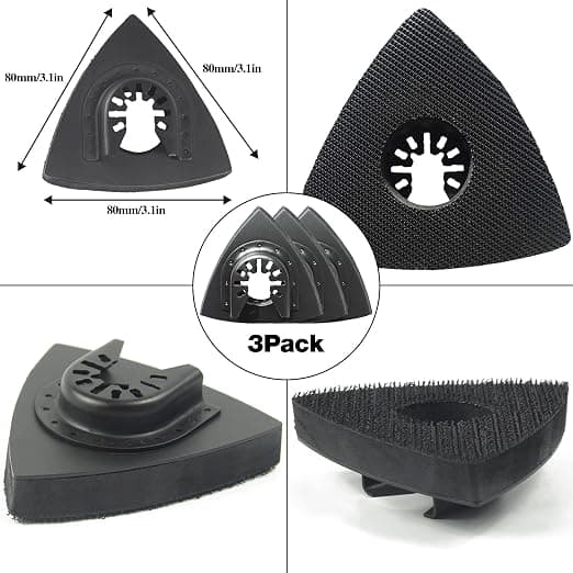 Detta set med 246 delar innehåller en fingerslipplatta, 3 triangulära slipplattor och 240 ark sandpapper.