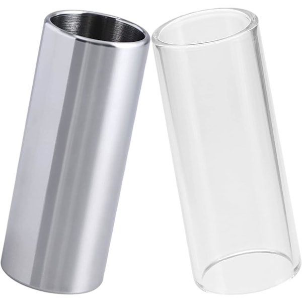 2 st Guitar Slide Fingerledsskydd Anti-Smärta Glid Guitarrinstrument Tillbehör för Bas, Elgitarr, Akustisk Gitarr