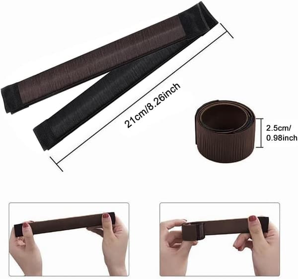 2 stk Donut Bun Maker, Twist Bun, for Hodebånd Magic Chignon Hår