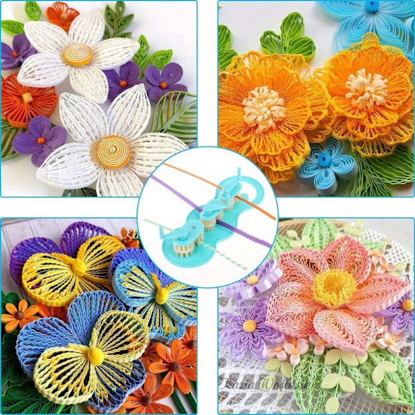 Pappersquilling Krusning Verktyg, Glidformare Tillverkningsverktyg Origami Hantverk DIY Quilling Tillbehör Handgjort Pappershantverk för Hantverk Hushåll