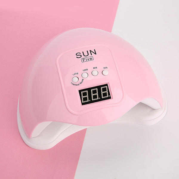 UV LED Gel Neglelampe, 48W Bærbar Professionel Automatisk Negletørrer