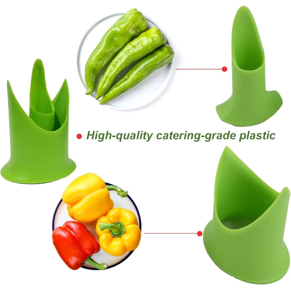 2 st/set Pepparkärnare Chilipeppar Frön Tomater Frukt Grönsaker Kärnseparator