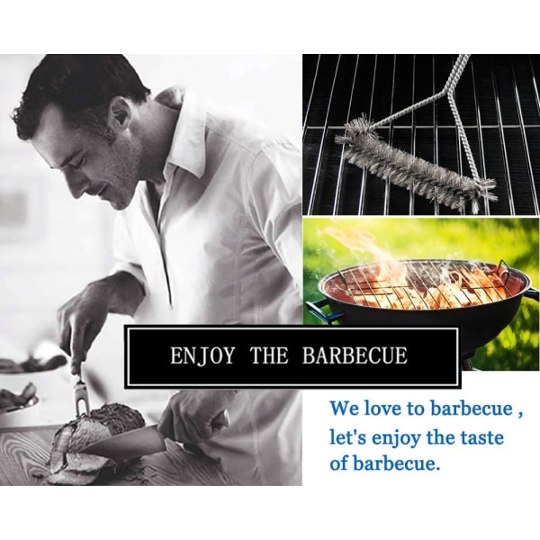 Grillbørste - Rustfritt Stål Børster for Rask & Effektiv Rengjøring