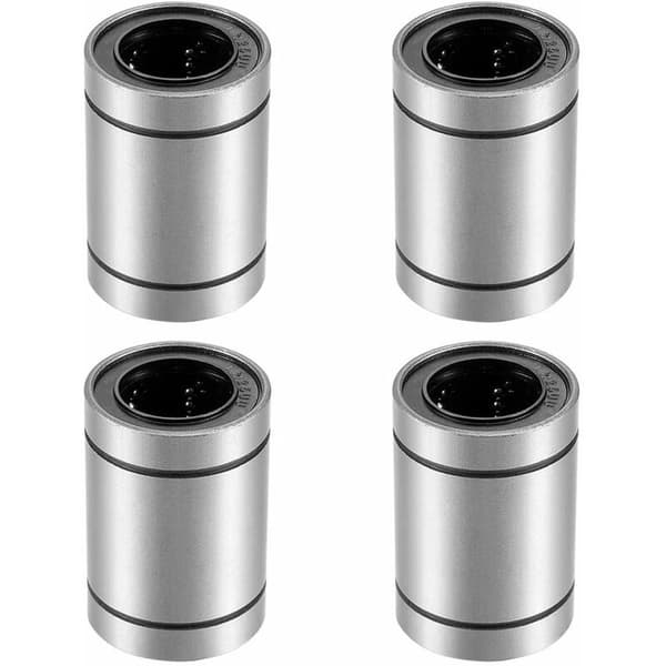 Sæt med 4 LM25UU Kuglelejer, ID 25mm, OD 40mm, L 59mm, til CNC