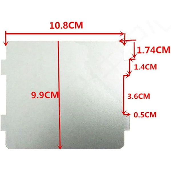4 st Mikrovågsugnsdelar Mica Tillbehör Supertjockt Värmeisolerande Pad Vågledaröverdrag för Frigidaire