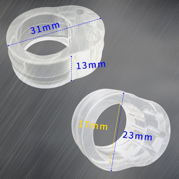 12 kpl Läpinäkyvät Ovikahvan Stopperit PVC Ovipysäkit Ovipysäkit