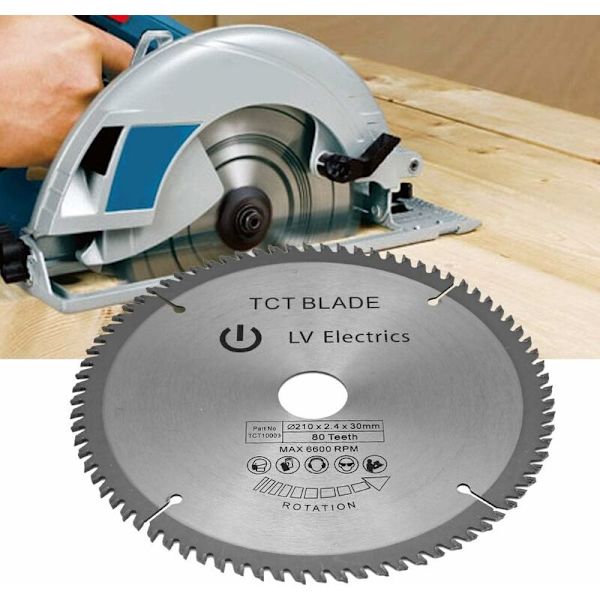 Cirkelsågblad - 210mm x 30mm för Metall, Metall, Sten, Glas