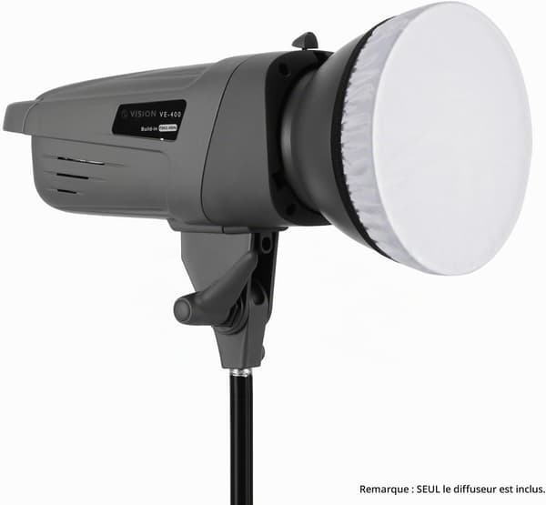 Sæt med 2 bløde hvide diffusere, blødgør lys, ideel til studieblitzreflektorer, portrætter, fotografering, 7 tommer/180 mm
