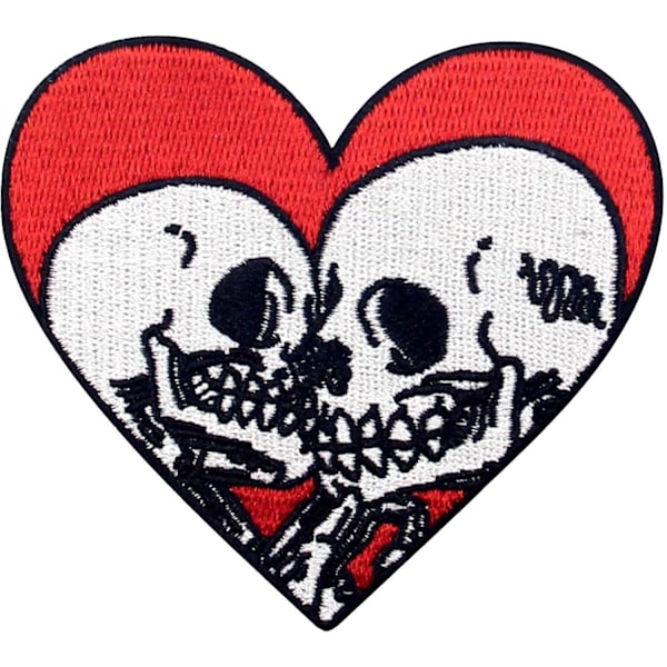5 stk The True Love Till Death Patch Broderte Applikasjoner Stryk På Sy På Emblem