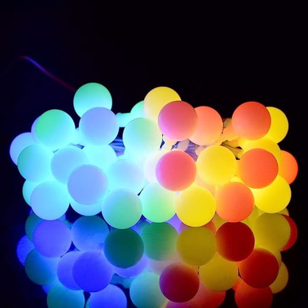 50 LED Solcellsdrivna Utomhus String Lights 6.9m Dekorativa LED String Lights