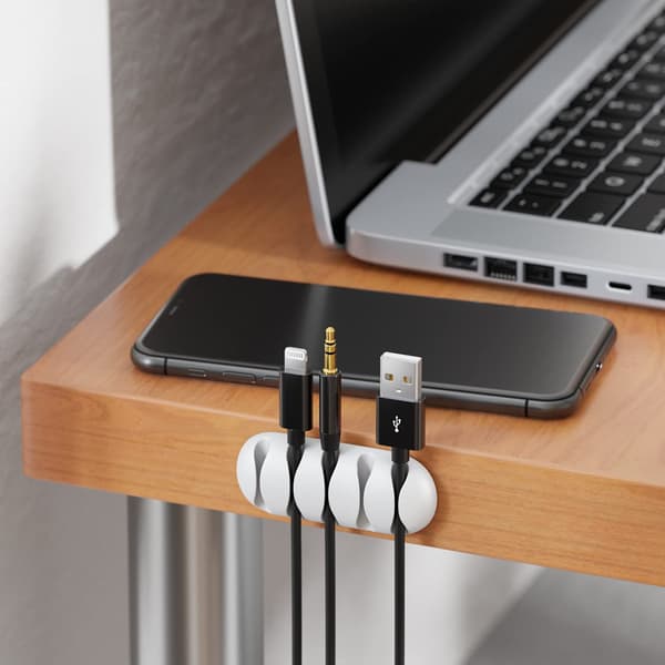 2 Kabelholdere, Kabelbindere, Hver Holder 5 Kabler, Kabelstyring