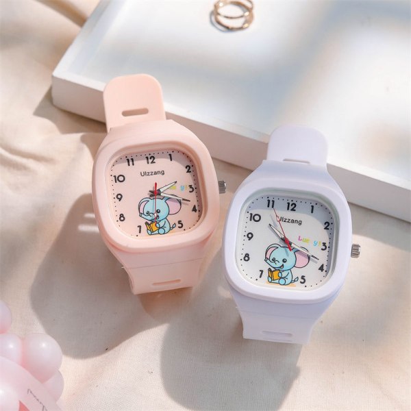 1 st watch(rosa elefant), vattentät armbandsur för barn