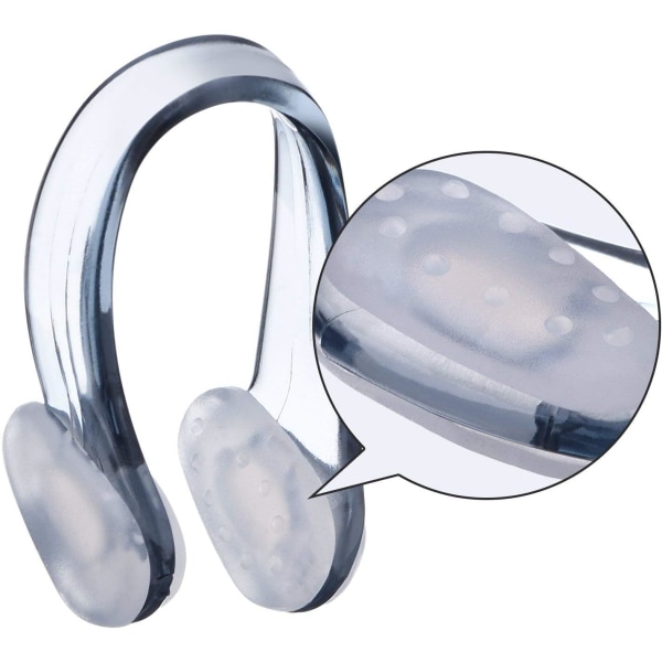 4 Pieces Swimming Nose Clip and Swimming Earplugs Kits for Adults