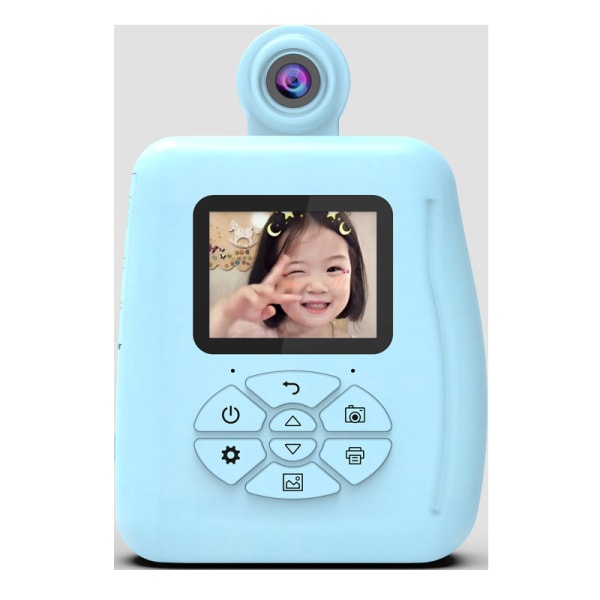 (Blå) Kids Camera - 2,0 tommer HD 1080P Kids Instant Camera med P
