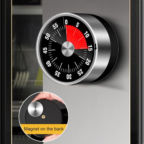 Basics mekanisk og magnetisk timer (sort), Magnetisk Timer Maxi