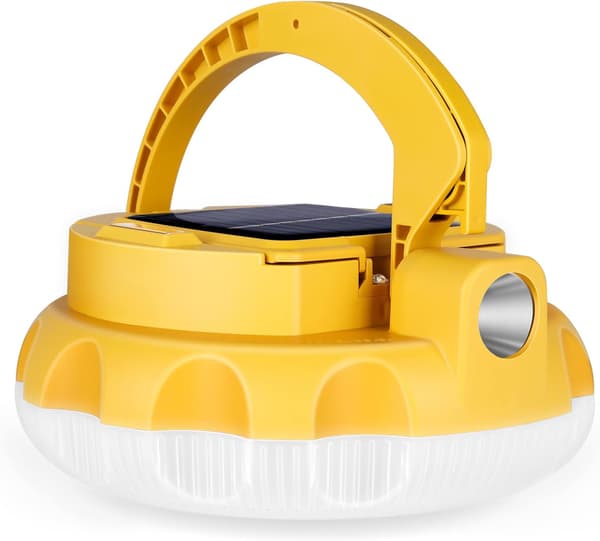 4800mAh Solcellsdriven LED Campinglampa med Typ-C Laddningsbar Camping