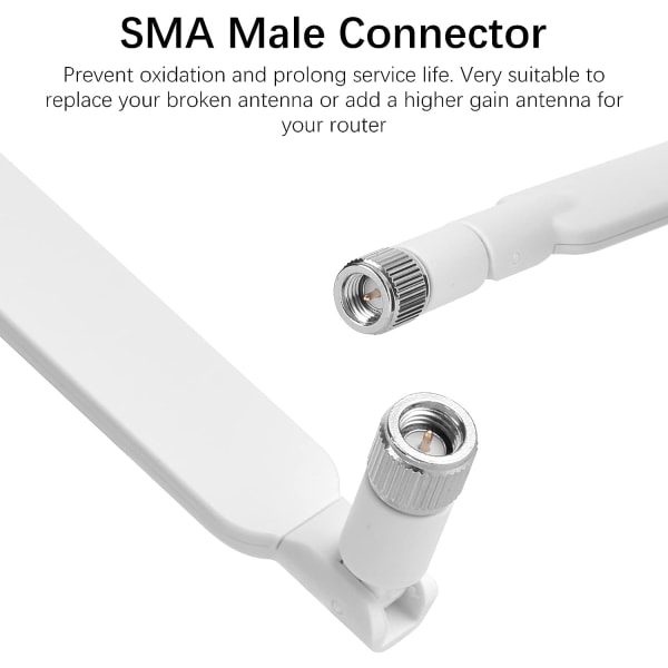 2 kpl SMA 4G LTE-antenni SMA-uros Matkapuhelimen WiFi-antenni 10dBi