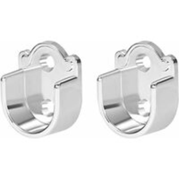 2-pack Duschdraperi Stångfästen i Zink-Legering, Garderobsfästen