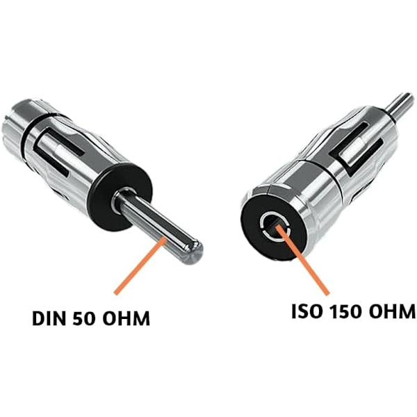 DIN til ISO Bilradio Antenneadapterkontakt (Universal FM Antenneadapter) for Bil