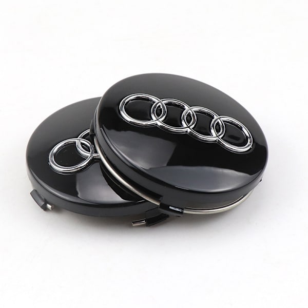 Sopii 4 kpl auton pyörännavan suojuksia, jotka ovat yhteensopivia Audi 60MM ABS Au:n kanssa