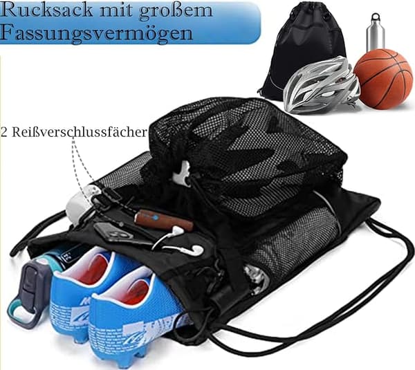 Basketball Trækstangsposer, Fodbold Trækstangspose Multifunktionel Vandafvisende