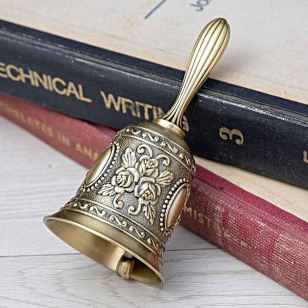Handklocka (antik brons), Dörrklocka Bordsklocka Servisklocka Hand