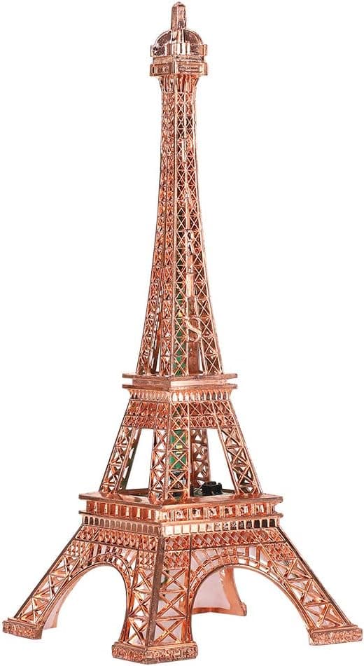 Eiffel-tornin patsas, 26 cm LED Eiffel-torni, Pariisin muodikkaat värit