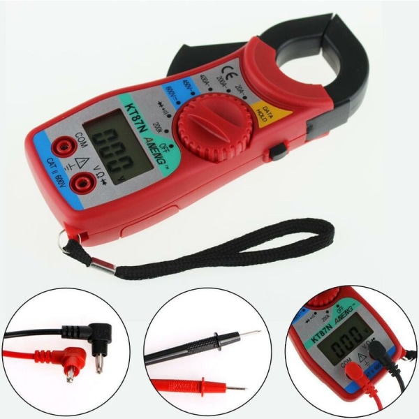 Digital klypetangsmåler multimeter klypetangsmåler tester DC/AC Lab for V