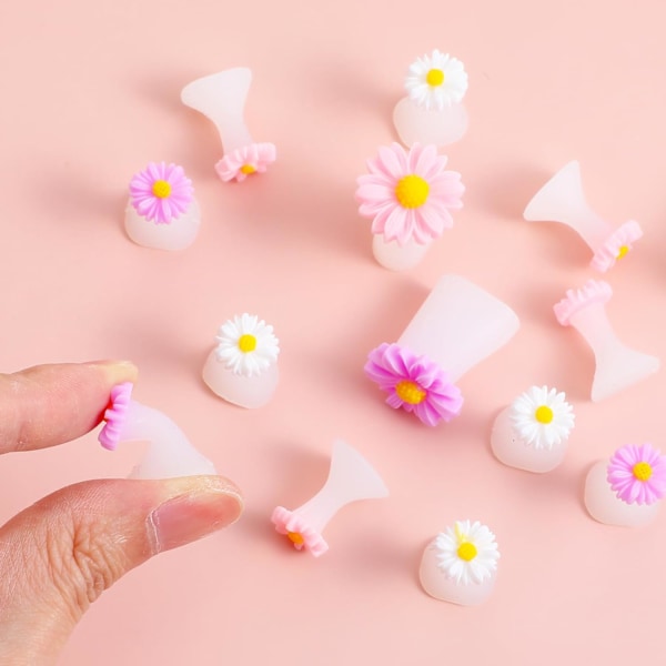 24 Stycken Silikon Tåseparerare Daisy Blomma Tåspridare, Tåspridare Pedikyr Silikon för Kvinnor Män Pedikyr Nagellack Gel Fot Spridare Pedikyr