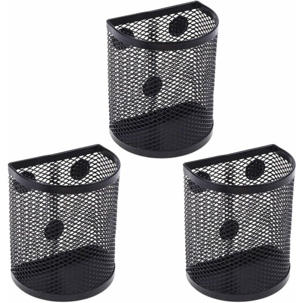 3 stk. (8,5x5,5x10 cm) Magnetisk Net Penneholder Opbevaringskurv Re