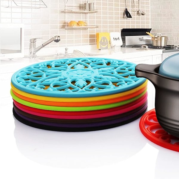 2 stk. Mandala Brik Resinforme Store Silikone Brikforme til Hul Blomsterbakke Epoxy 3D Geode Design Skinnende Forme til Boligindretning Brik Res