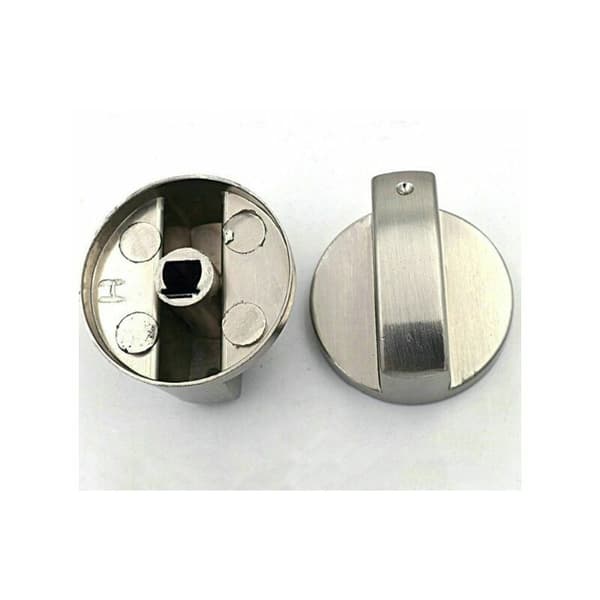 2 x Universelle metallgasskomfyr-kontrollknapper (6 mm)