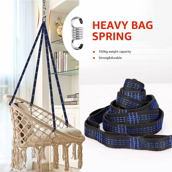 Pari Hammock Kiinnityssetti, Ripustussetti, Puunhihnat 16 Soljella