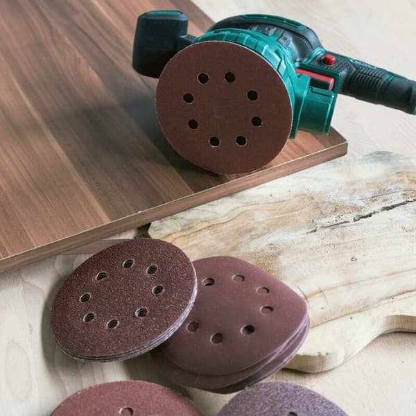 50 st runda slippappersskiva - Haken och loop