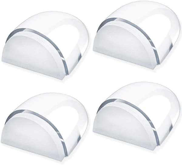 Dörrstopp, [4-pack] Transparenta Dörrstopp och Stopp med Lim
