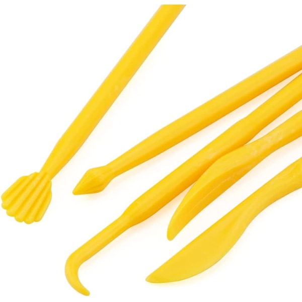 Savityökalut, 14-osainen DIY Muovinen Polymeerimuovailusetti Savisetti Keramiikan Muotoiluun Veistämiseen, Muotoiluun, Kohokuviointiin, Sopii Aloittelijoille