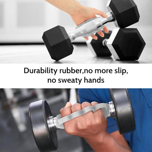 Halkfria Träningsgrepp: Nya Gummigrepp för Gym, Marklyft, Handskyddshandskar för Tyngdlyftning, Hantlar, Marklyft, Stångskydd, Pull Up-grepp, Gym T