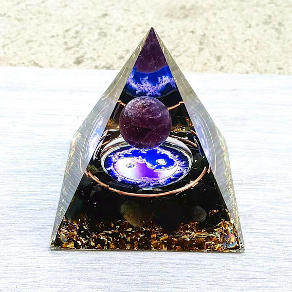 6 cm Kristallipyramidi Kristalli Chakra Meditaatio Ametisti Reiki Pyra