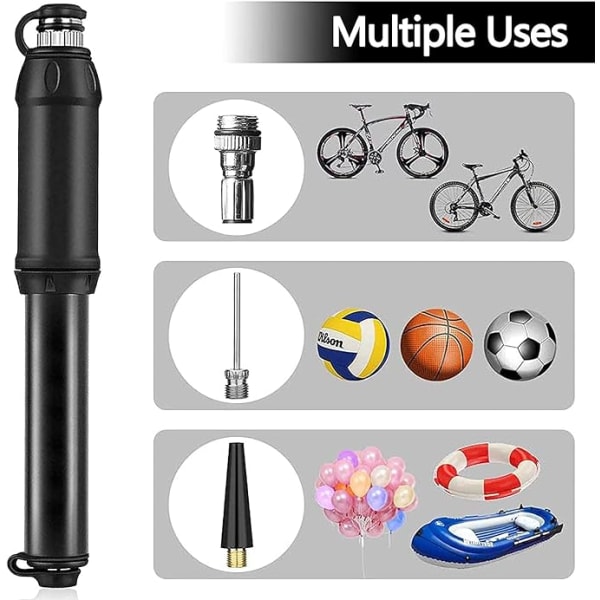 Mini-pyöränpumppu [140 PSI] Sopii Presta- ja Schrader-venttiileille