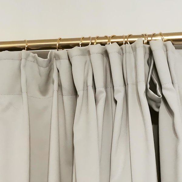 20-pack Rostfria Metallgardinringar Draperi Spännen med Öppna Öglor för Hemkök (Guld, 3,5 cm)