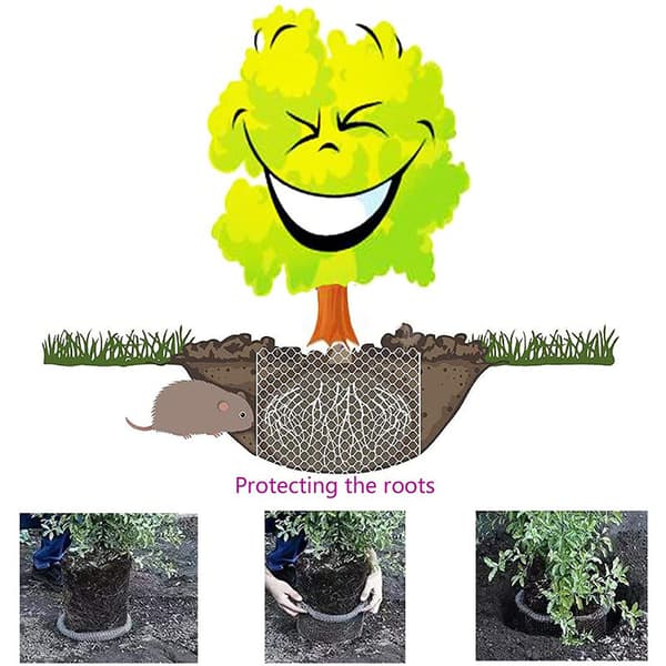 Gallon Wire Gopher og Vole Speed Kurve, Plant Rodbeskyttelse