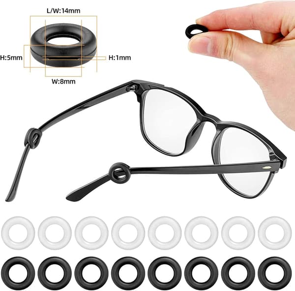 26 Par Silicone Anti-Skli Brillegrep, Ørehake, Lim, Brille