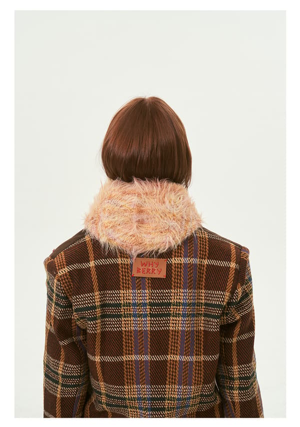 Faux Sable Strikket Hat - Orange, Design Niche Section Trøje Uld
