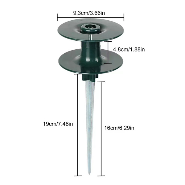 Ocean 2-pakks Slangeguidepigger, ABS Sink-legering Vann Slangeguidehjul