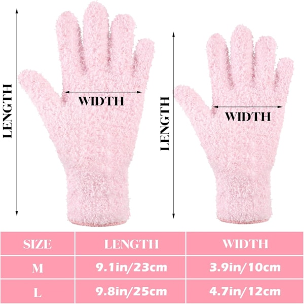 Pairs Mikrofiber Støvmotter Vaskbare Gjenbrukbare Rengjøringsvotter Hansker for Kvinner Kjøkken Husrengjøring Bil Persienner (Grønn-Gul, Vannblå, Rosa,