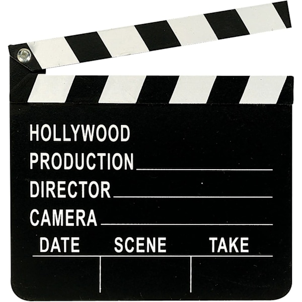 Hollywood-elokuvan klappi, Musta Puinen Ohjaajan Lauta puinen kuva
