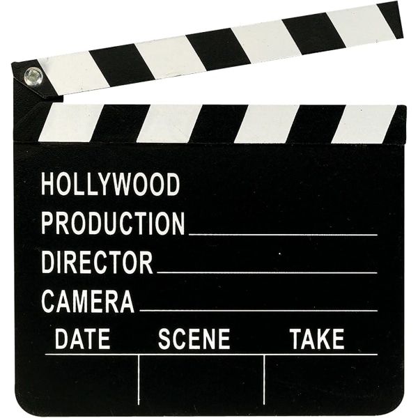 Hollywood movie clapboard, Black Wood Director Board træfoto